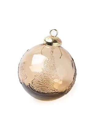 FYNCH-HATTON | Weihnachtskugel NOELI STERN Berry | hellbraun